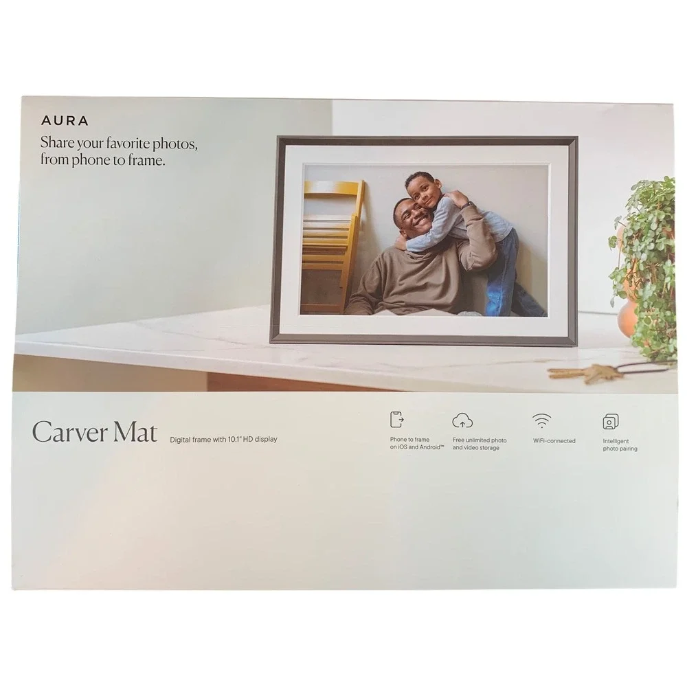 Aura Carver Mat Digital Photo Frame 10.1